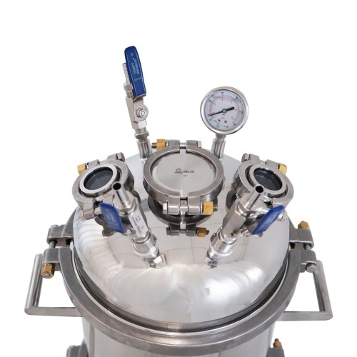 12" Buchner Funnel With Lid For Top Pressure - SS304
