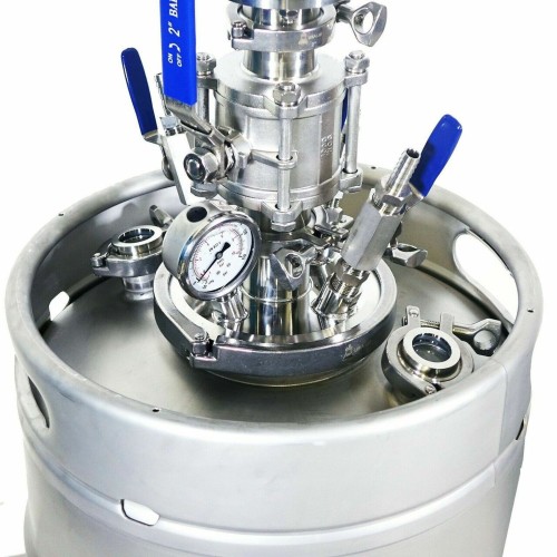 12" Pressurized Buchner Funnel with 50L or 100L Keg