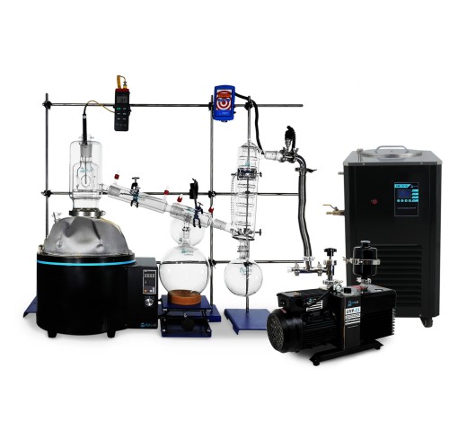 USA Lab N4 22L Full Bore Short Path Distillation Turnkey Kit with 100mm Head - USA Made Glass