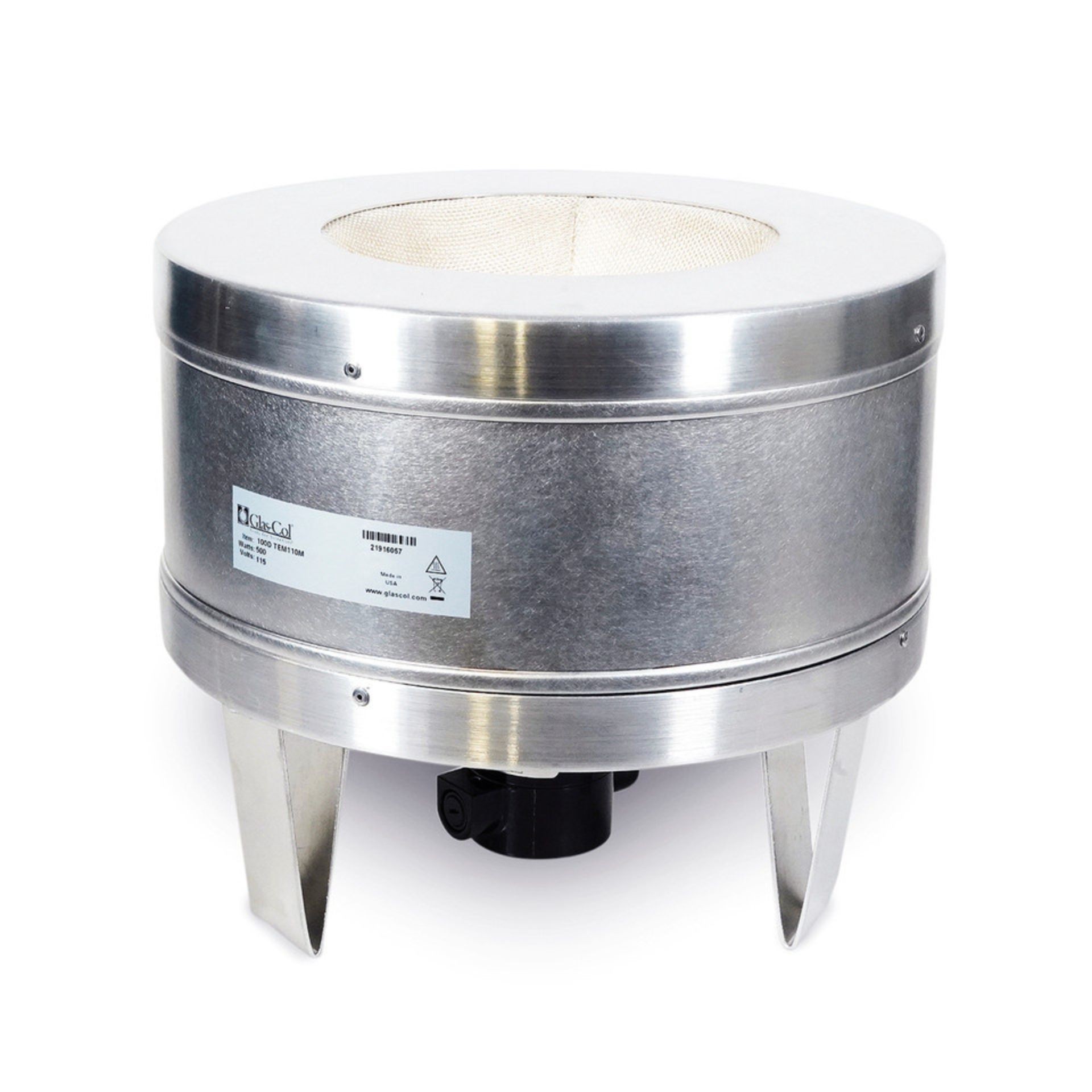 Glas-Col 100D-TEM110M 2L Heating Stirrer Mantle - 110V - 400°C - USA Made