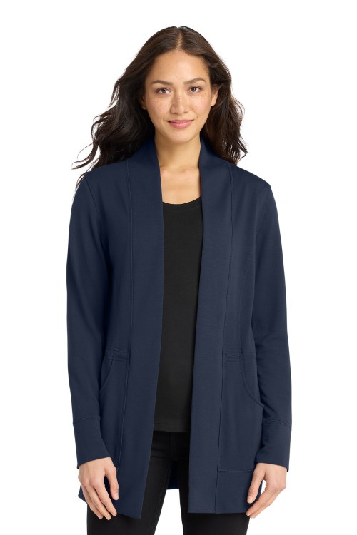 LK825 - Port Authority® Women's Microterry Cardigan