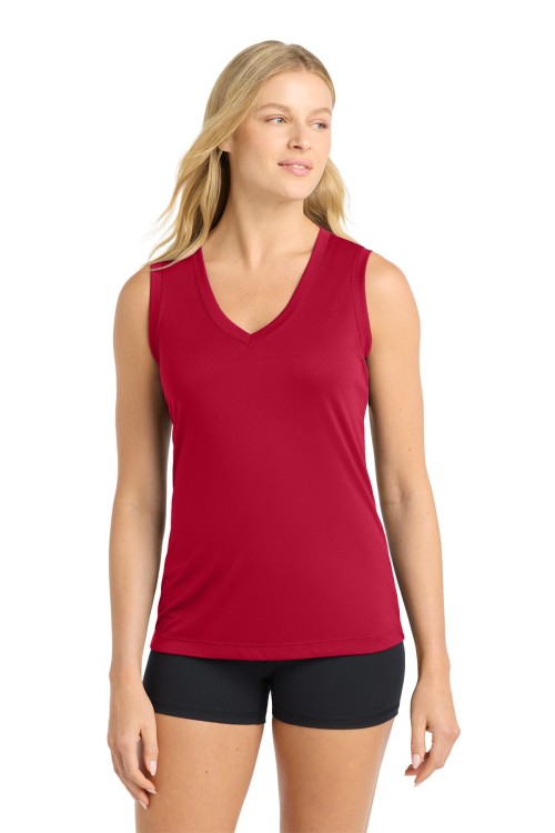 LST352 Sport-Tek® Women's Sleeveless PosiCharge® Competitor™ V-Neck Tee