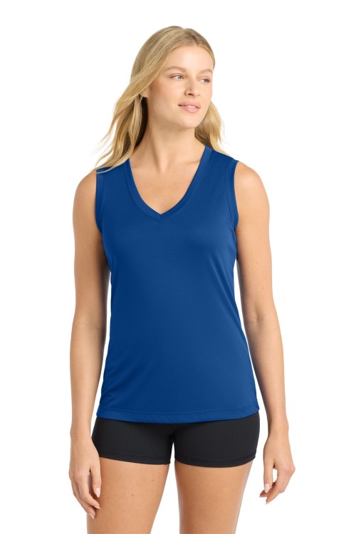 LST352 Sport-Tek® Women's Sleeveless PosiCharge® Competitor™ V-Neck Tee