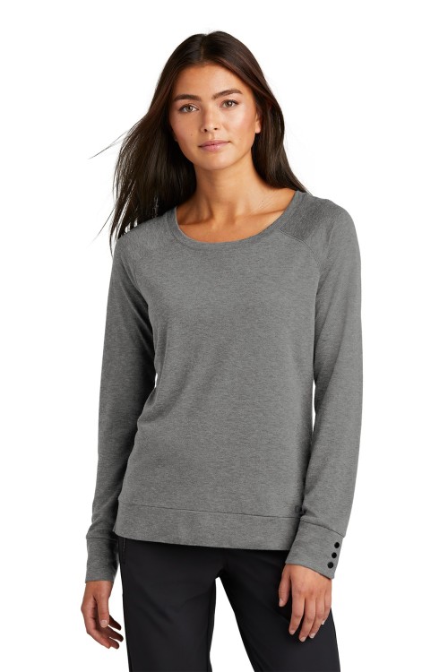 LOG150 - Women's Command Long Sleeve Scoop Neck - Gear Grey