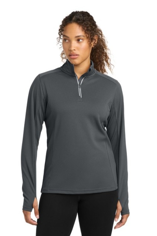 LST860 - Sport-Tek® Women's Sport-Wick® Textured 1/4-Zip Pullover - Saver Systems