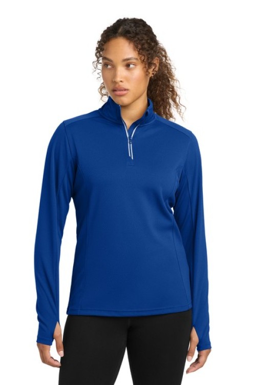 LST860 - Sport-Tek® Women's Sport-Wick® Textured 1/4-Zip Pullover - Saver Systems