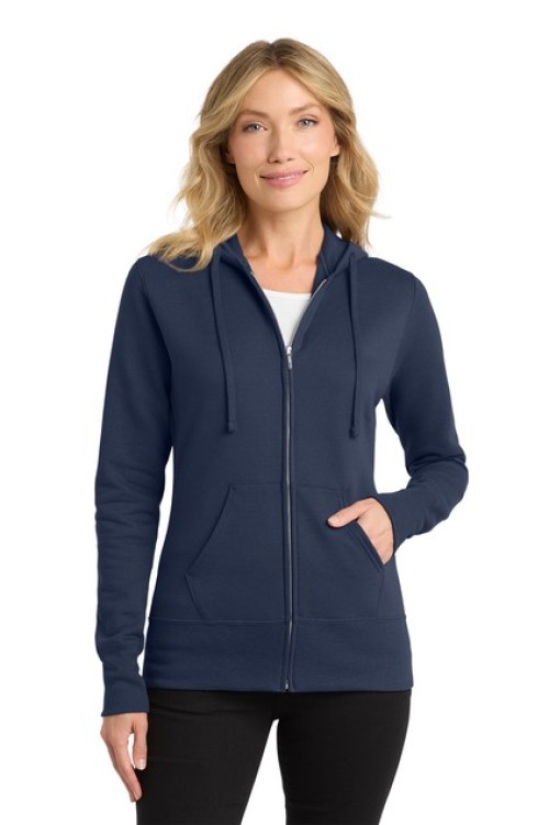 LPC78ZH - Port & Co™ Women's Core Fleece Full-Zip Hooded Sweatshirt - Saver Systems