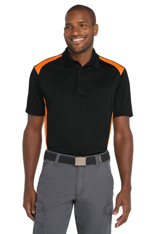 CS416 - CornerStone® Select Snag-Proof Two Way Colorblock Pocket Polo - Glidden