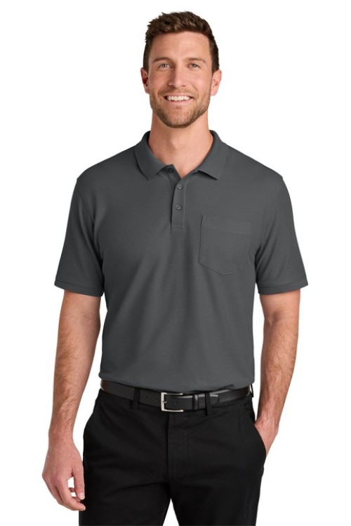 Port Authority® Wearever Signature Pique Pocket Polo - TP