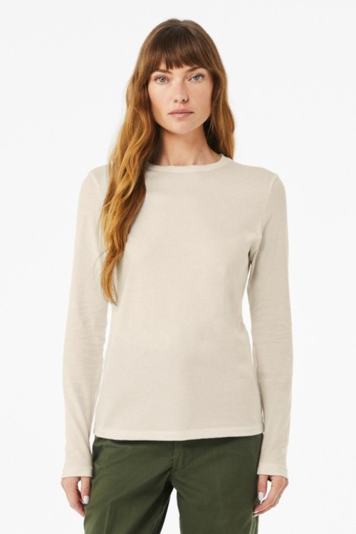 BELLA+CANVAS Women’s Jersey Long Sleeve Tee - TP