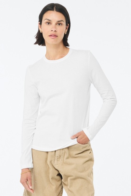 BELLA+CANVAS Women’s Jersey Long Sleeve Tee - TP