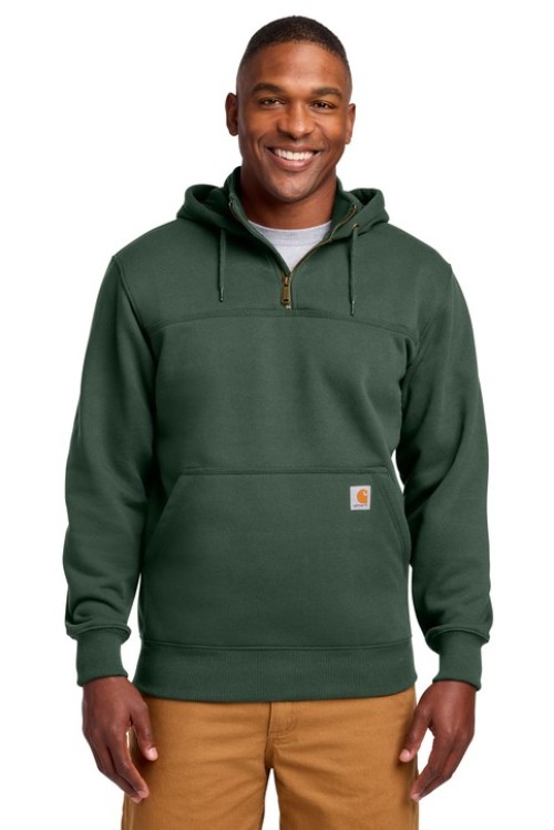 Carhartt Rain Defender® Paxton Heavyweight Hooded Zip Mock Sweatshirt - TP