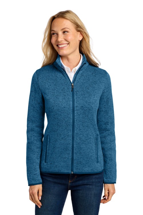 L232 - Port Authority® Women's Sweater Fleece Jacket