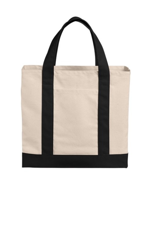 Port Authority® Cotton Canvas Two-Tone Tote - TP