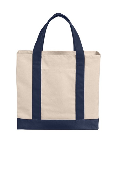 Port Authority® Cotton Canvas Two-Tone Tote - TP