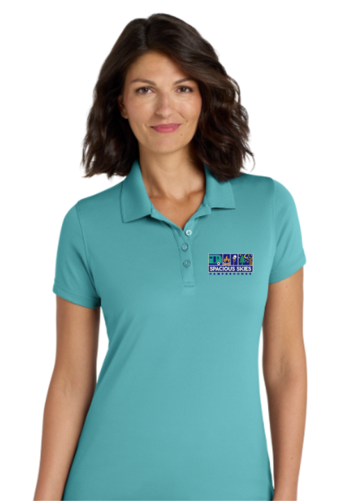 LK110 Port Authority® Women's Dry Zone® UV Micro-Mesh Polo | Spacious Skies Campground