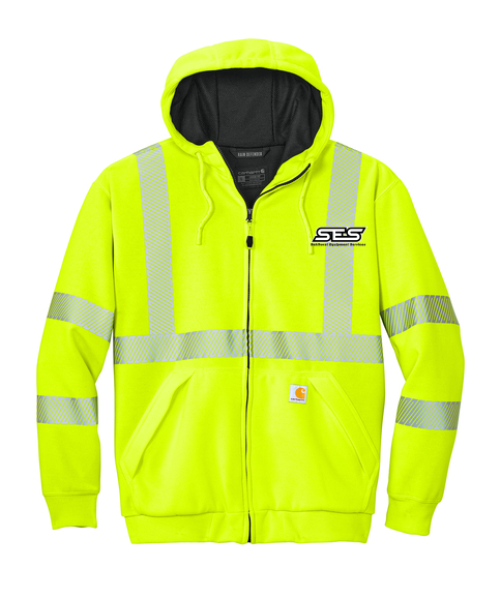 Carhartt® ANSI 107 Class 3 Lined Full-Zip Sweatshirt