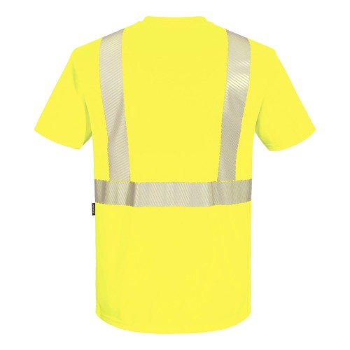 Hi-Vis Segmented Tape Contrast T-Shirt S/S Yellow/Black