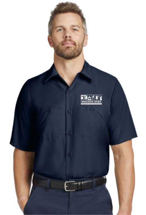 SP24 Red Kap® Short Sleeve Industrial Work Shirt | Spacious Skies Campground