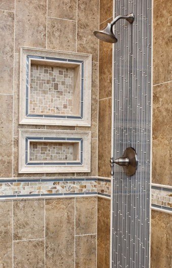 Waterfall Tile In Shower