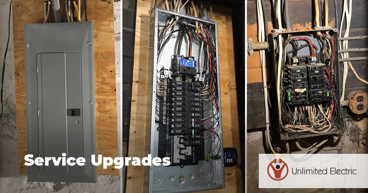 electrical service box upgraded