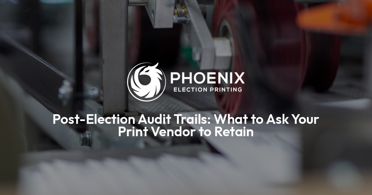 Post-Election Audit Trails: What to Ask Your Print Vendor