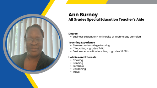 Headshot and written bio of a SmartStart special education teacher.