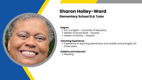 Image showing a SmartStart Education high-dosage tutor with their headshot and short written bio.
