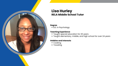 Headshot and written bio of a SmartStart High-Dosage ELA tutor.