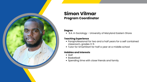Headshot and written bio of a SmartStart Program Coordinator.