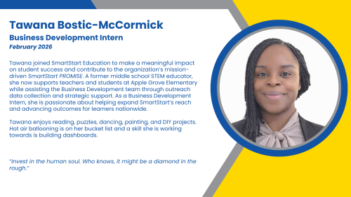 Headshot and bio of an employee who supports business development's expanding outreach.