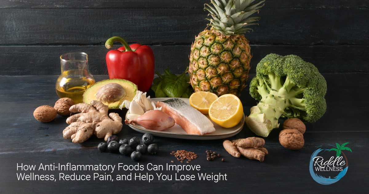 how anti-inflammatory foods can improve wellness, reduce pain, and help you lose weight