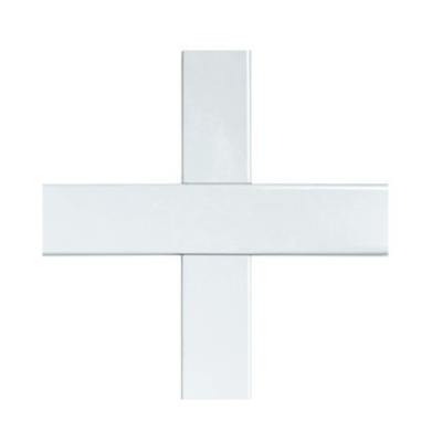 thick white vinylbilt sliding door grill on plain white background