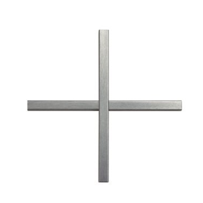 thin grey distinct vinylbilt sliding door grill on plain white background