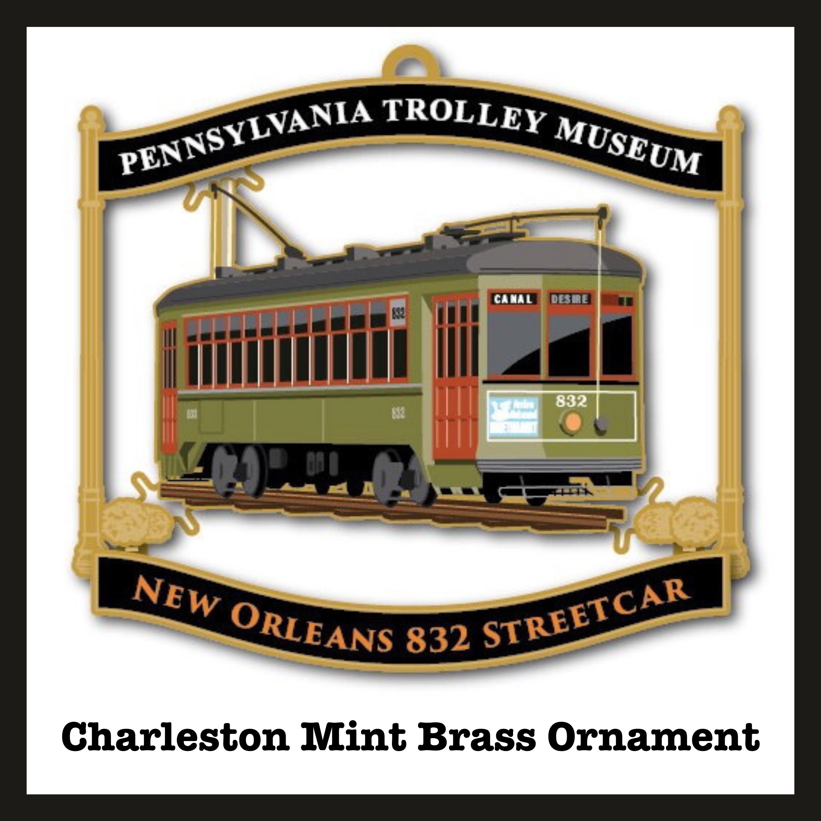 New Orleans 832 Brass Ornament