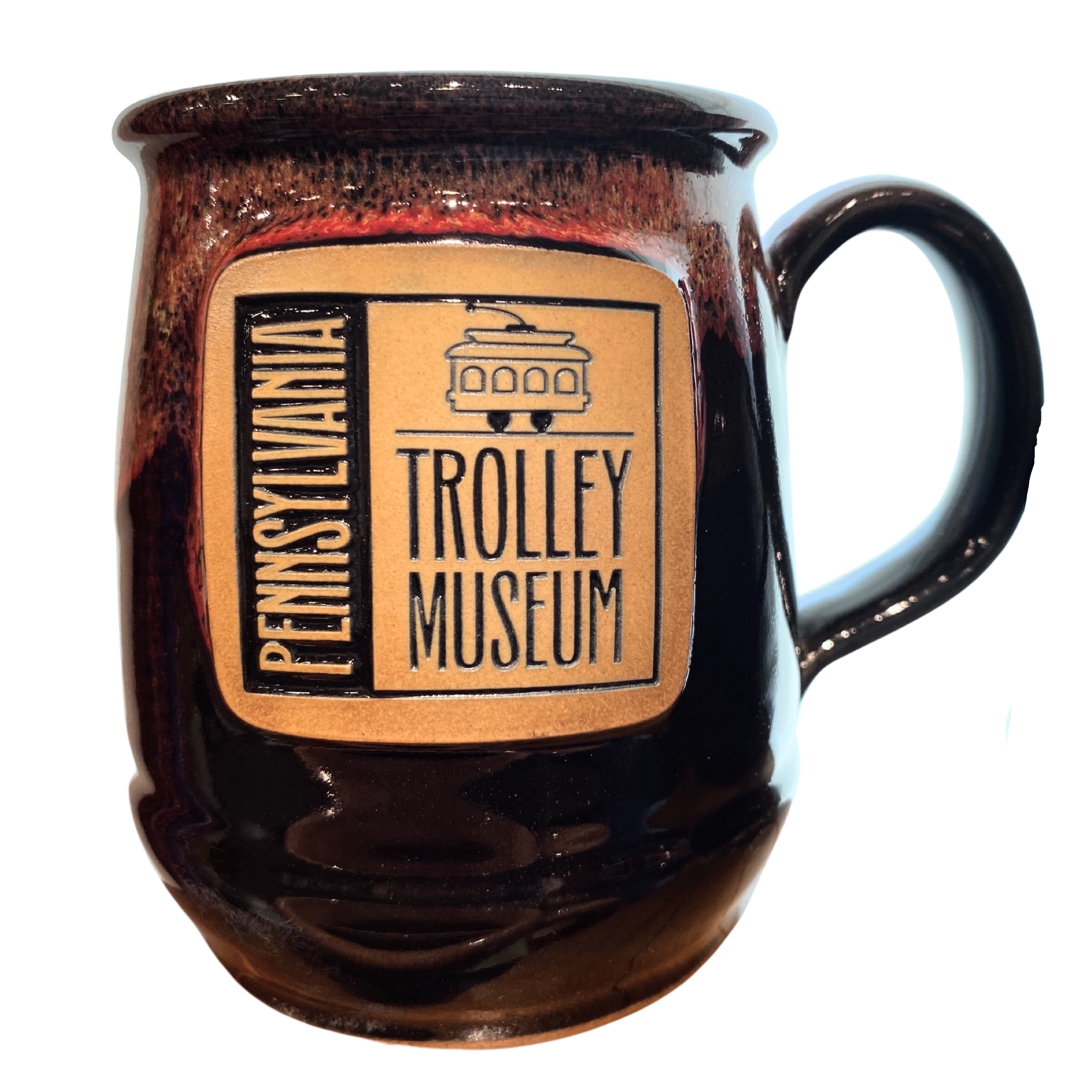 Pennsylvania Trolley Museum Custom Deneen Hand Thrown  Mug