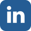 Blue LinkedIn logo