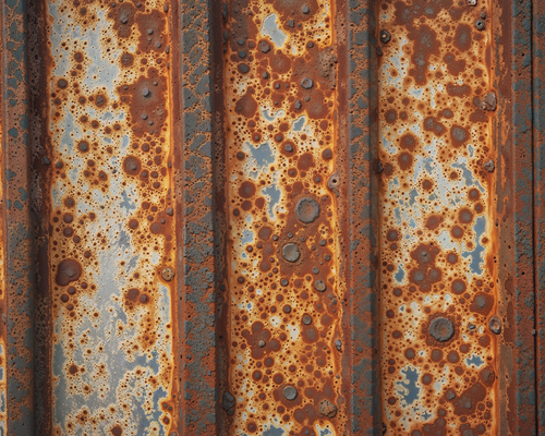 White efflorescence staining on a brick basement wall — a sign of moisture seeping through the foundation.