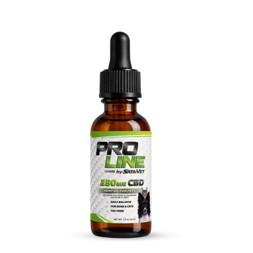 CBD Hemp Oil Tincture for Pets • 250 mg (30 mL) or 500 mg (60 mL)