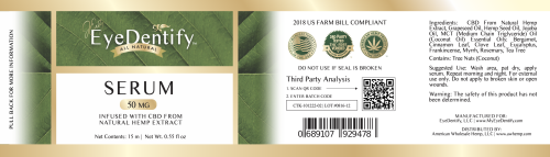 EyeDentify™ by J Early Natural Hemp Infused Serum | 50mg