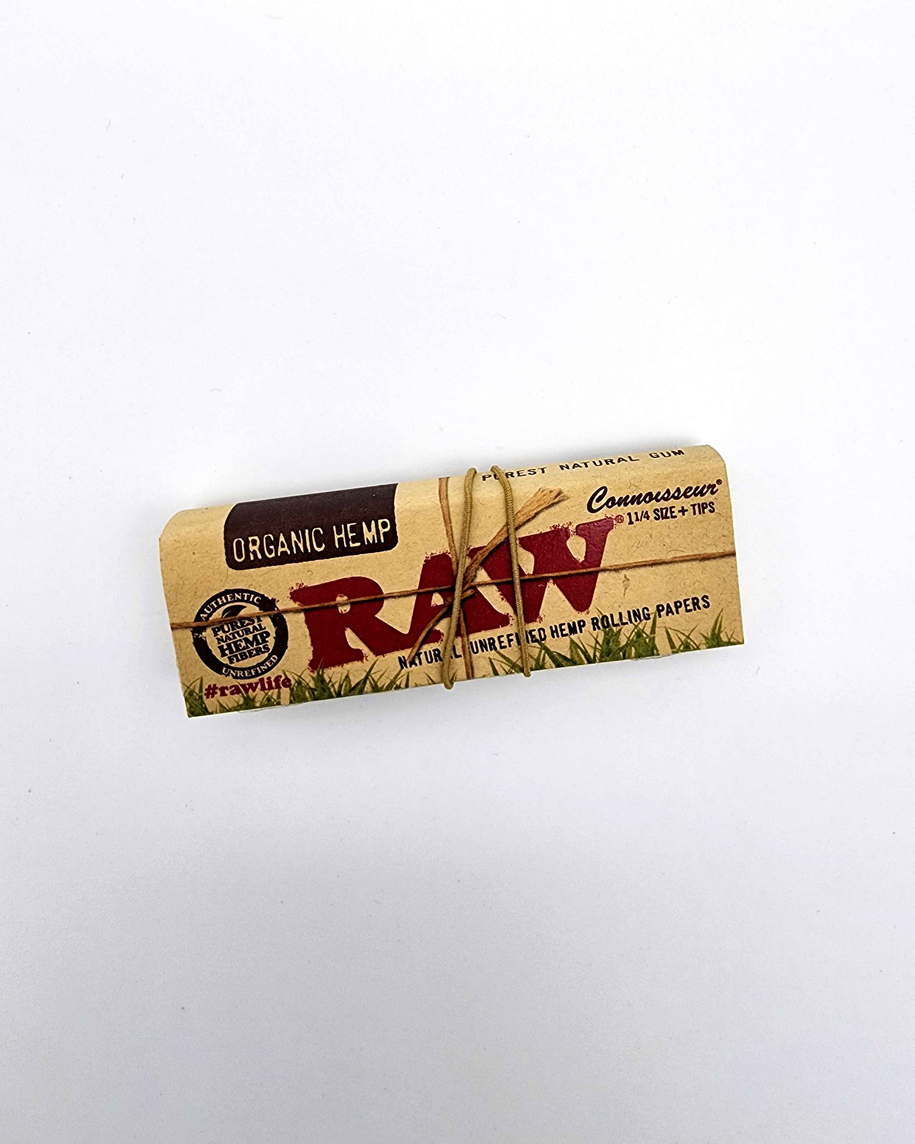 Raw Organic Hemp Connoisseur 1 1/4 Size (Paper+Tips)