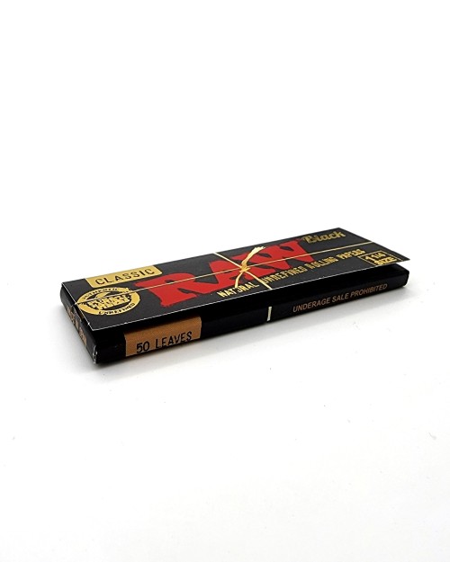 Raw Classic Black 1 1/4 Size Paper
