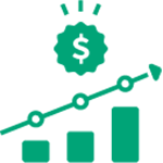 green money chart icon