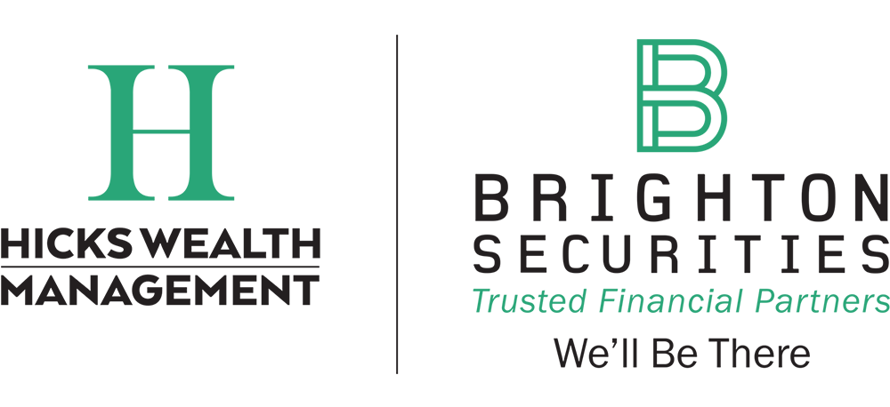 hicks wealth management and brighton securities financial partners logos