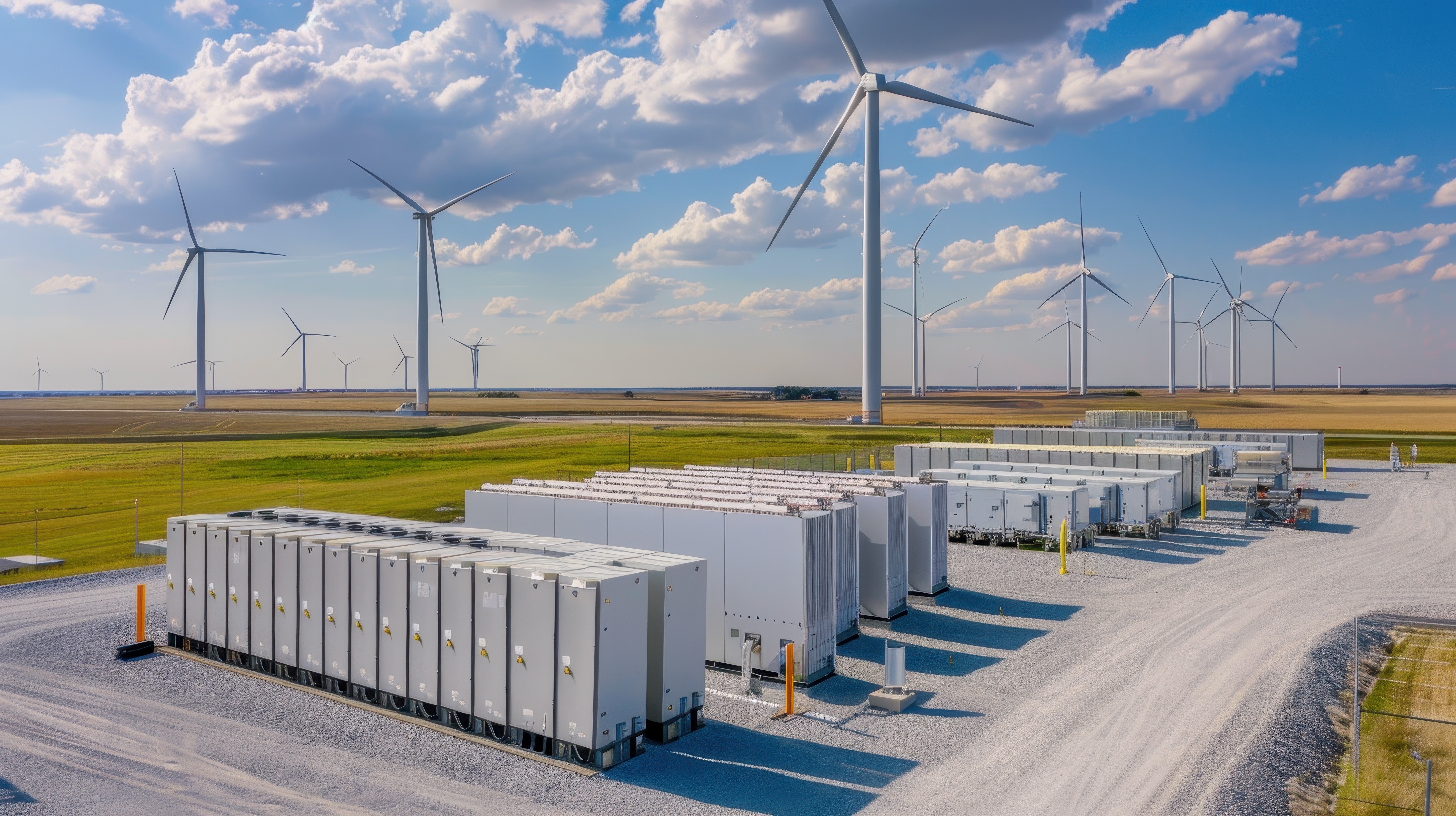 Commercial battery storage system.