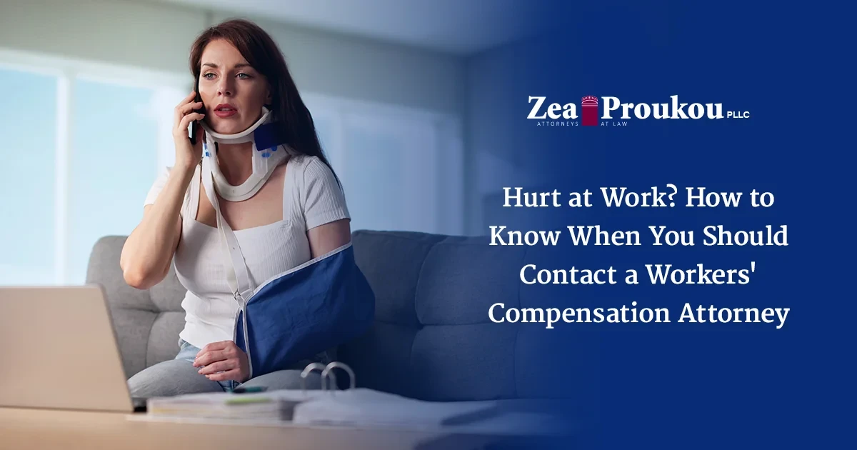 Hurt at Work? How to Know When You Should Contact a Workers' Compensation Attorney