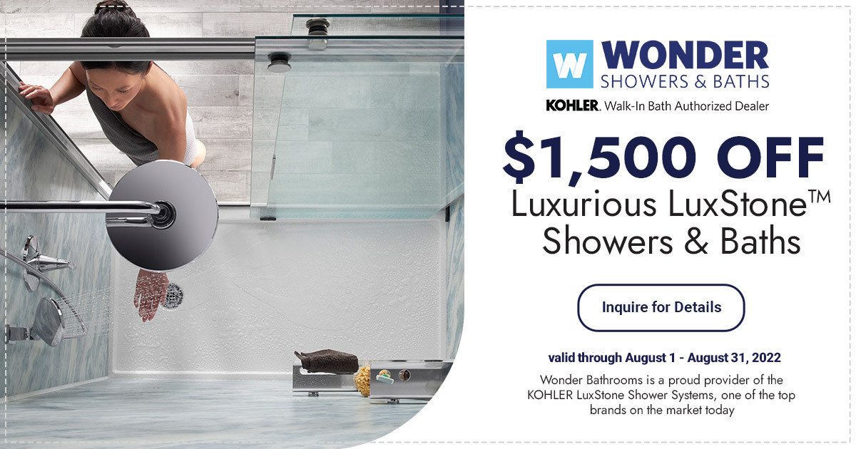 Kohler Shower Remodeling Rochester & Buffalo NY Wonder Showers & Baths