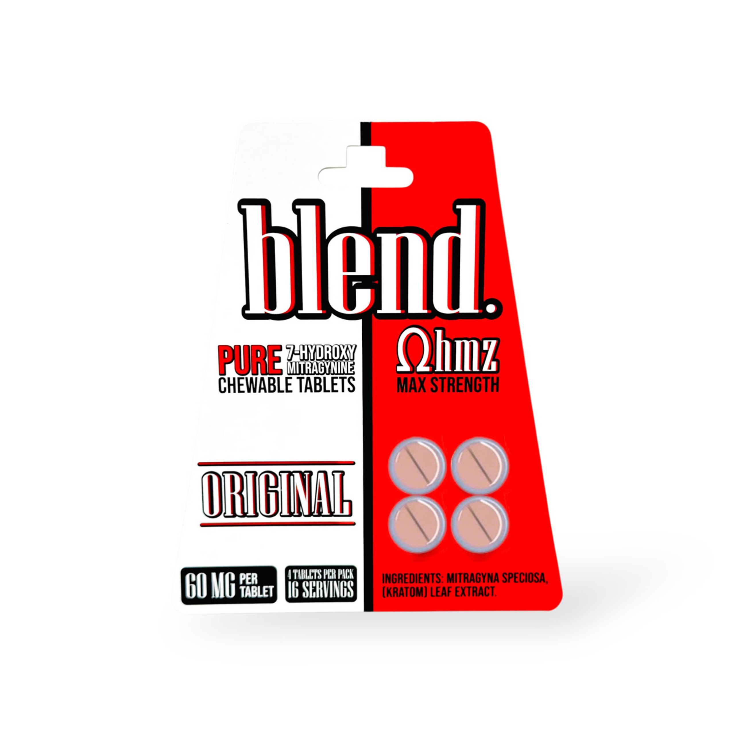 blend. Ωhmz Pure 7-Hydroxy Tablets 4ct 60mg