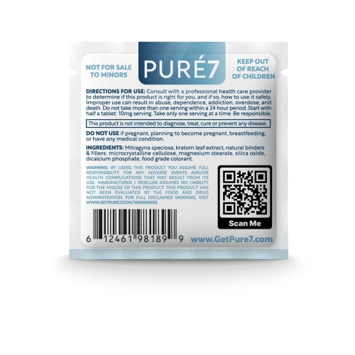 Pure 7OH Tablet – 1 Count | 2 Servings | 20mg Per Tablet