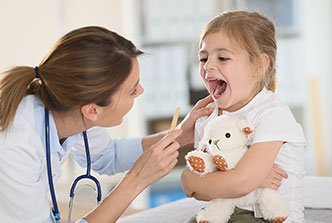 dentist and child